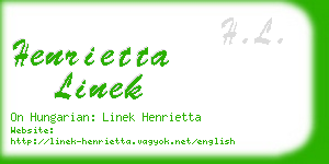 henrietta linek business card